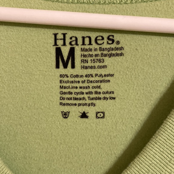 Hanes Green Casual V-Neck Dress Beach Cover Up Lounge Sleeveless Pull On Pockets - Picture 4 of 4